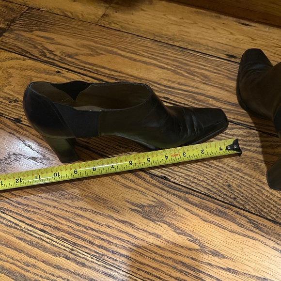 STUART WEITZMAN BLACK ANKLE BOOTIES WITH BLOCK HEEL 9AA - Picture 6 of 10